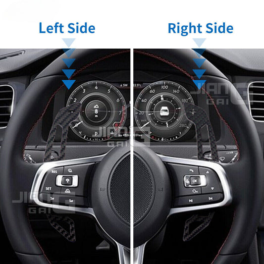 ya 8 5.27 Magnetic Matte Carbon Fiber Shift Paddles for VW MK7 R GTI for Golf 15-19