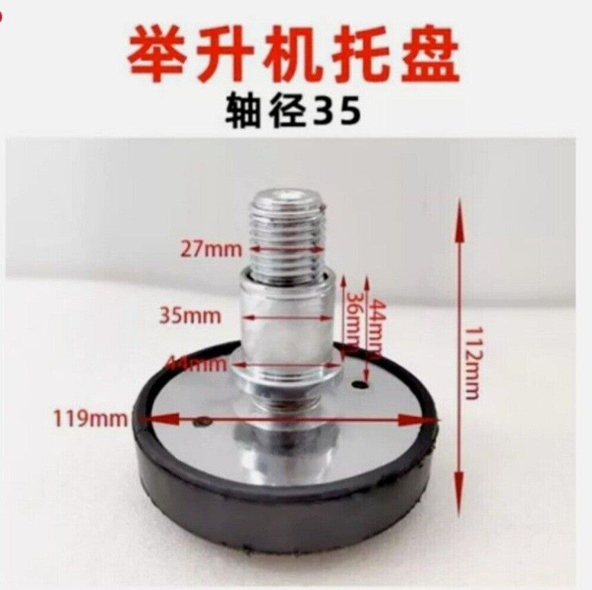 ya 5 8.7 XG-2Pc Car Lift Rubber Tray Heightening Feet 35mm Plus High Leg Pads