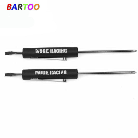 ya 28 2PCS Promotional MUGE Tools Pocket Screwdriver Flat Tip & Phillips Top