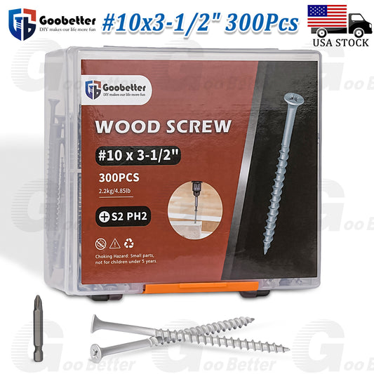 #10x3-1/2  Phillips Bugle Head Exterior Wood/Deck Screws Self Tapping Fencing