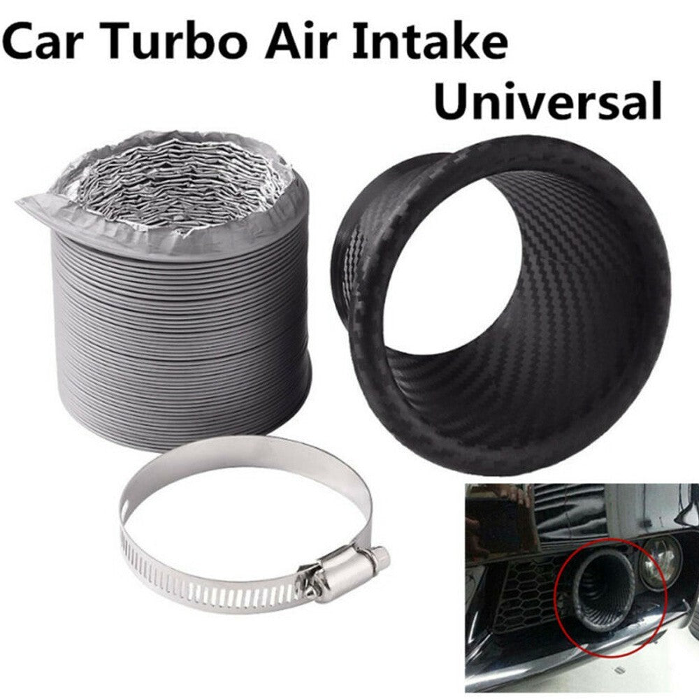 ya 1 8.5.2 Carbon fiber front bumper turbo intake pipe turbo funnel parts set 
