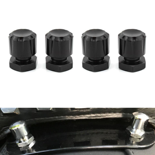 ya 2 6.27 for Harley Road King Road Glide Softai Fat Boy Black 4x Solo Mounting Nuts Bolts