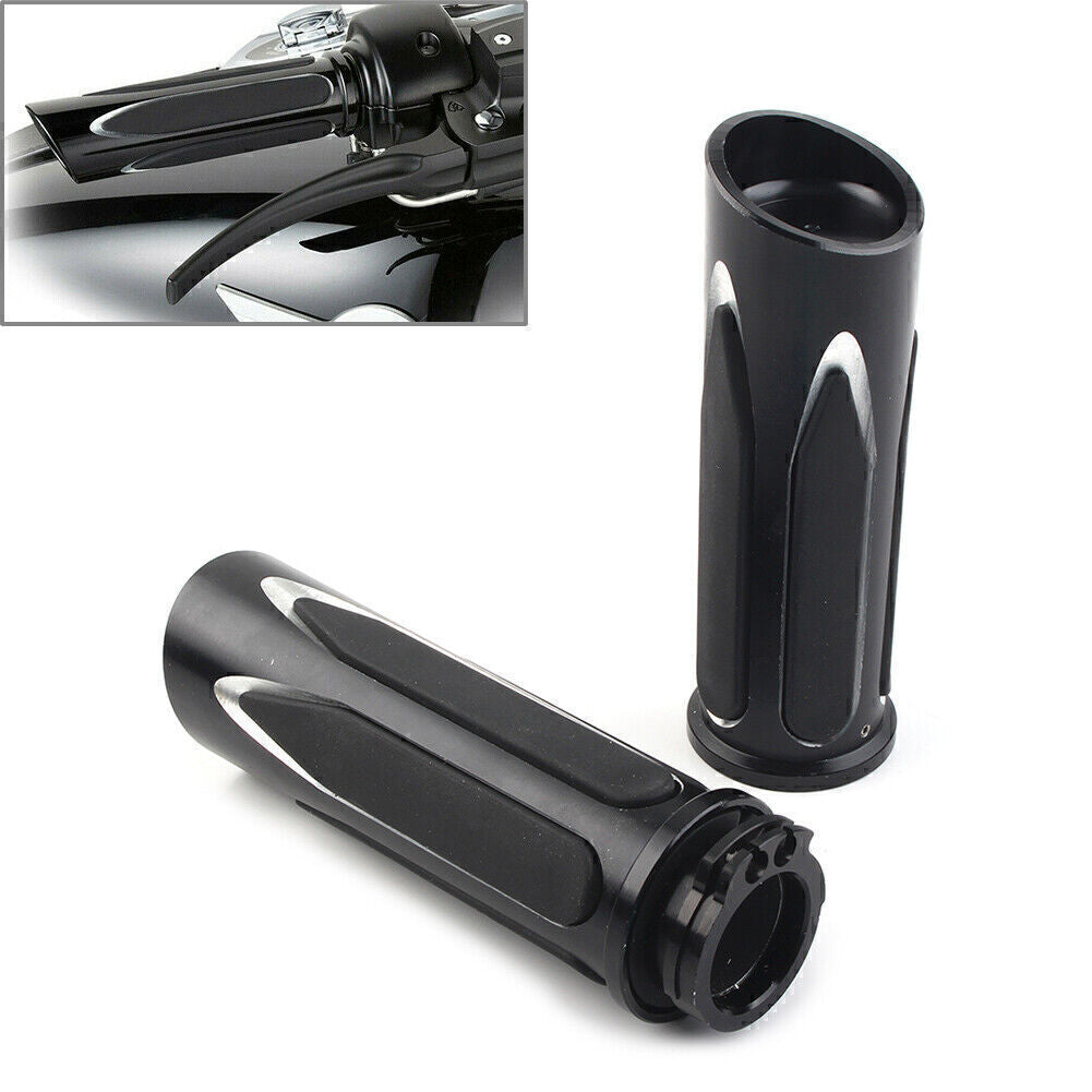 ya 5 8.7 Handlebar Hand Grips Pair Fit for Harley Touring Road Electra Glide Softail Breakout