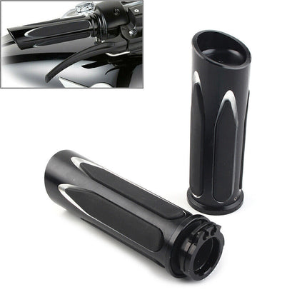 ya 5 8.7 Handlebar Hand Grips Pair Fit for Harley Touring Road Electra Glide Softail Breakout