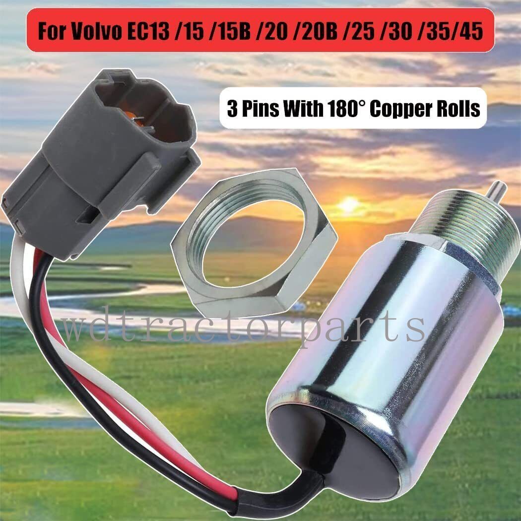 ya 1 8.5.3 Stop Solenoid SA-3725-12 for L2E L3E S3L S4L engine SDMO for Volvo Toro