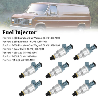 ya 1 8.12 baidi 8PCS Fuel Injectors 0280150759 for E-250 E-350 7.5L V8 1988-1991 822-11120