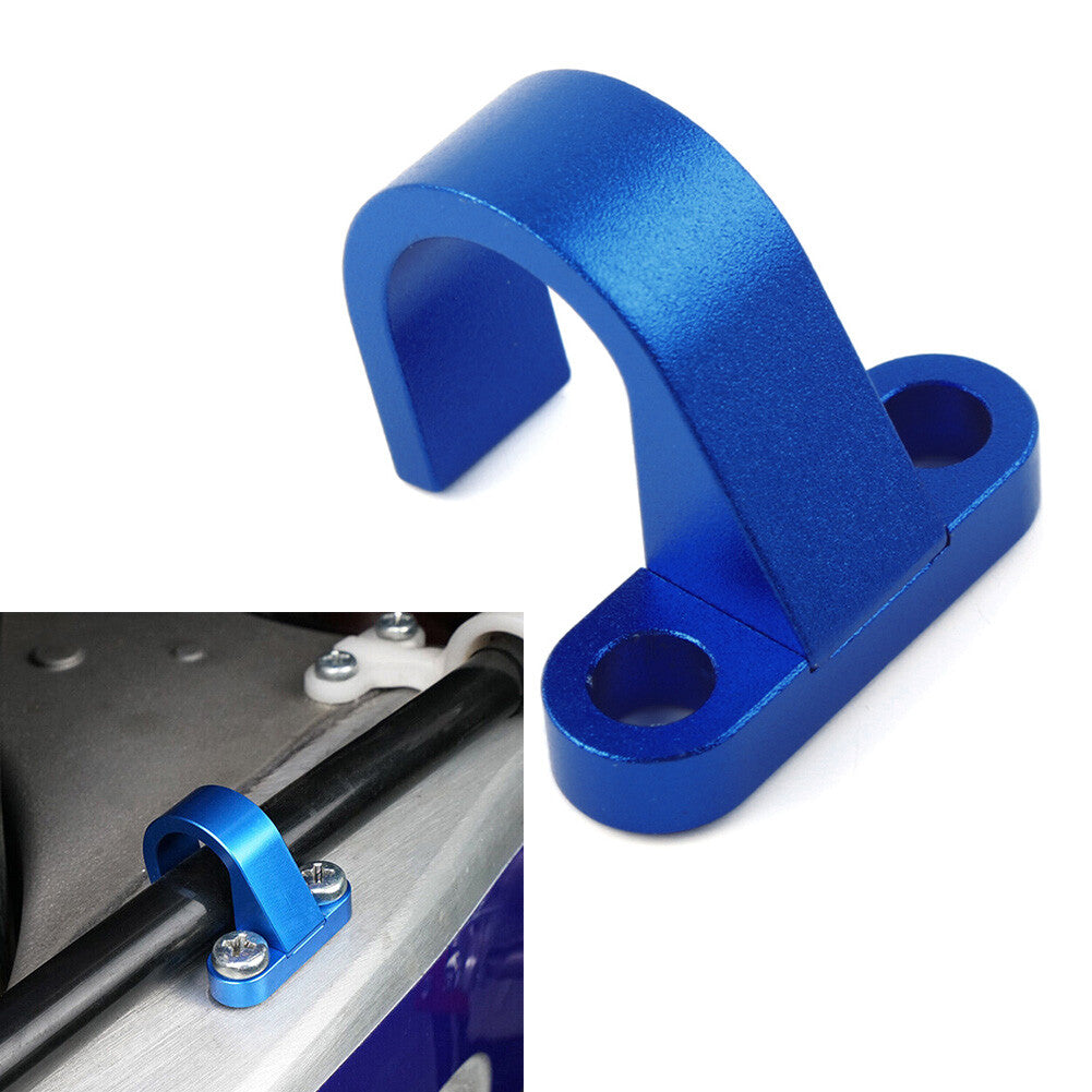 ya 4 6.17.2 Blue Rear Brake Hose Clamp Guide for Yamaha YZ125 YZ250 YZ250F YZ450F YZ85 03-22