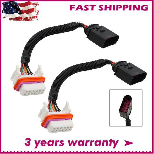 ya 4 6.22 2 pieces of car mounted headlight harness adapter 7L6971071A suitable for VW Touareg 2004-06