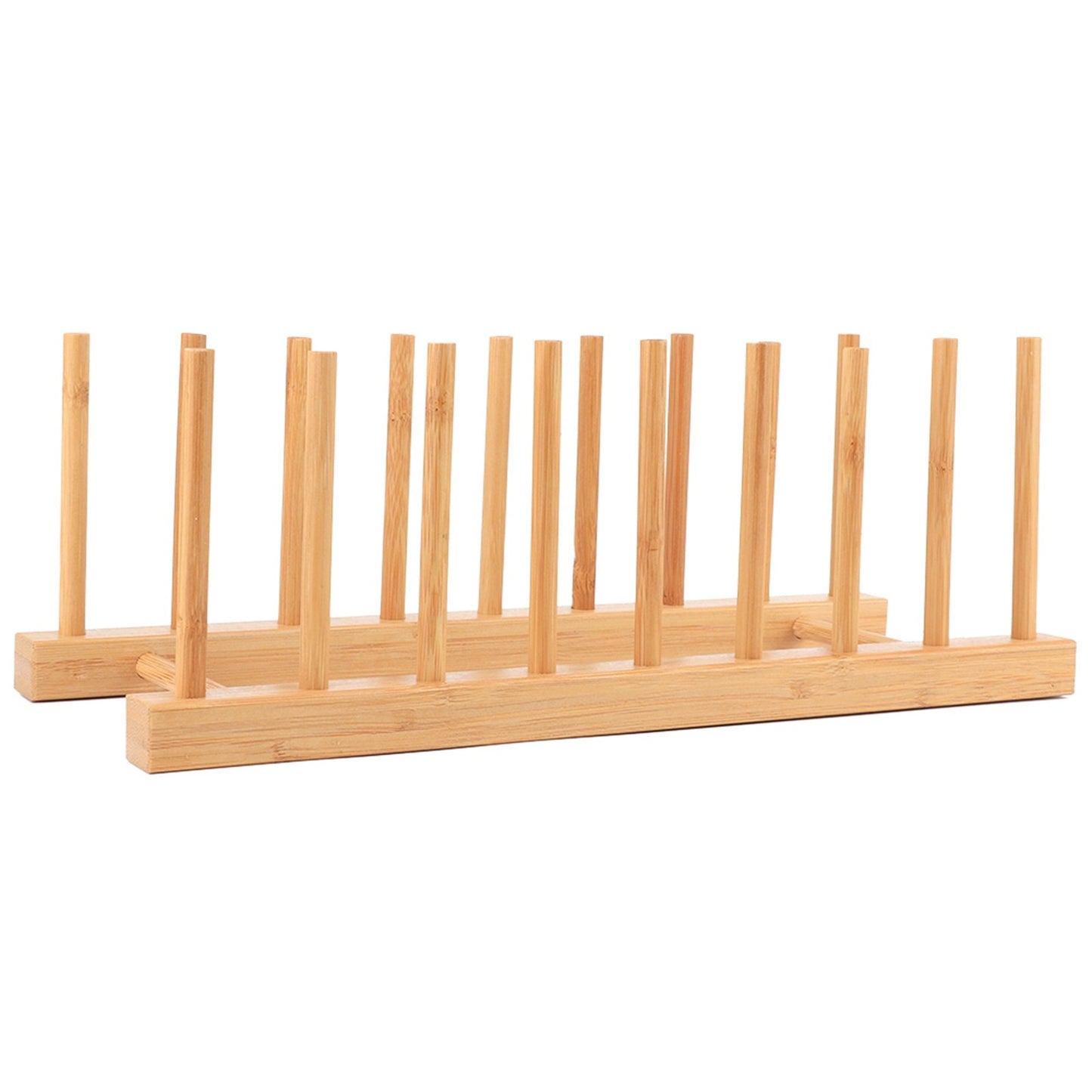 ya 25 Bamboo Dish Rack Plates Holder Kitchen Storage Cabinet Organizer For Cup