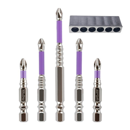 ya 26 6Pcs K5 Screwdriver Bit Hex Shank Impact Electric Drill Bit Set Screw Drill Head