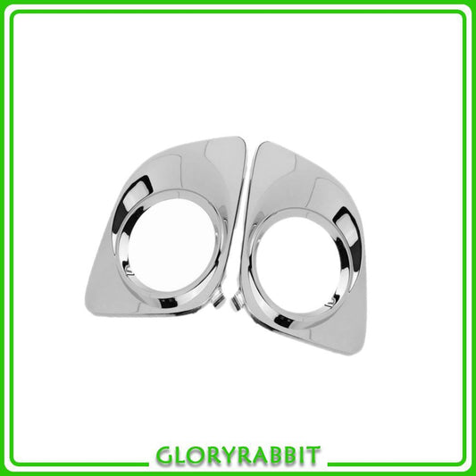 ya 27 6.18.2 2Pcs Fit for Toyota Venza Base 2009-2012 Fog Lamp Bezel Chrome Right & Left Side