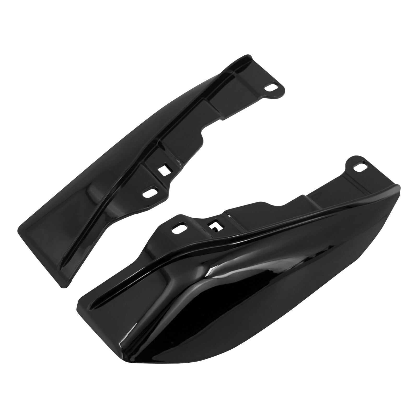 ya 5 8.7 Black ABS Mid-Frame Air Deflector Heat Shield for Harley Street Road Glide 09-16