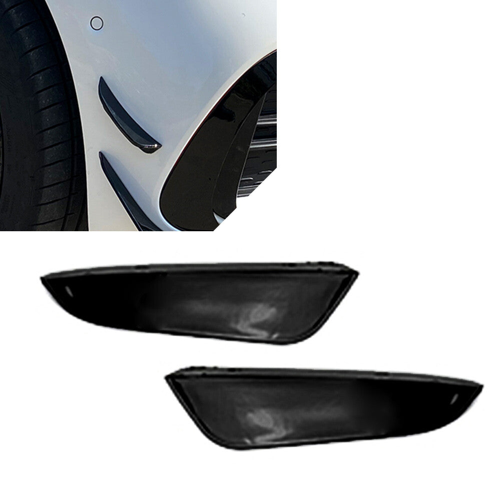 ya 3 6.25.3 2xCar Front Bumper Lip Splitter Fins Body Spoiler for Mercedes-benz C-Class W206