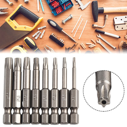 ya 26 Conveniently Designed 8Pcs Hex Shank For Torx Screwdriver Bits for Easy Use