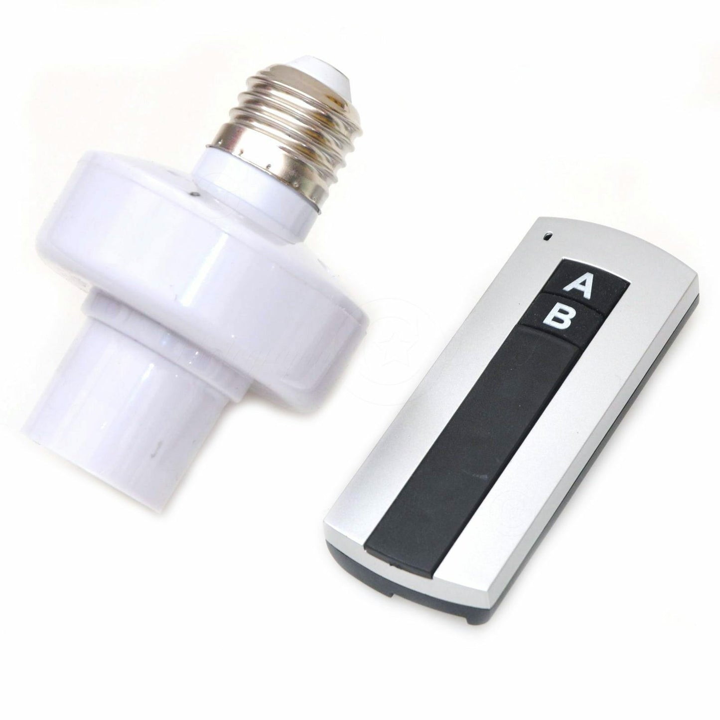 ya 14 10m Wireless RF Remote Control E27 Screw Light Lamp Holder 1 Switch With 2 Base