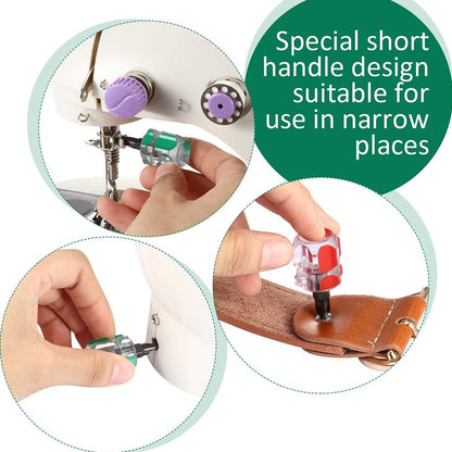 ya 26 Screwdriver Tool Machines Interchangeable Short Handle 6Pcs Anti-slip