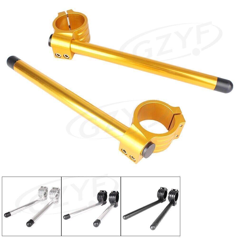 ya 2 6.26 For Cafe Racer Universal Clip-On Motorcycle 7/8 Handlebars 43mm Fork Tube