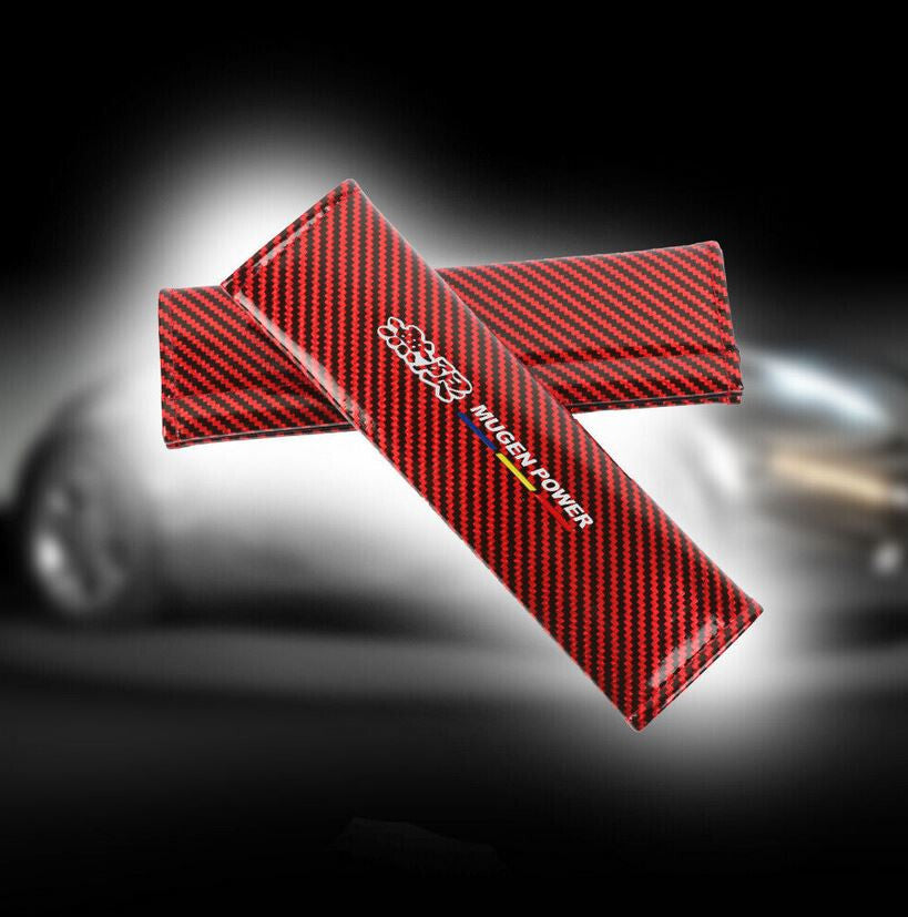ya 1 8.5.2 Car Center Console Armrest Cushion Cover Black Carbon Mugen for Honda for Acura 