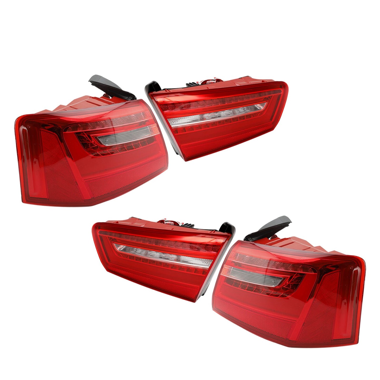 ya 1 8.5.2 Car 4pcs Inner Outer LED Taillight Brake Light for AUDI A6 2012-2015 U1