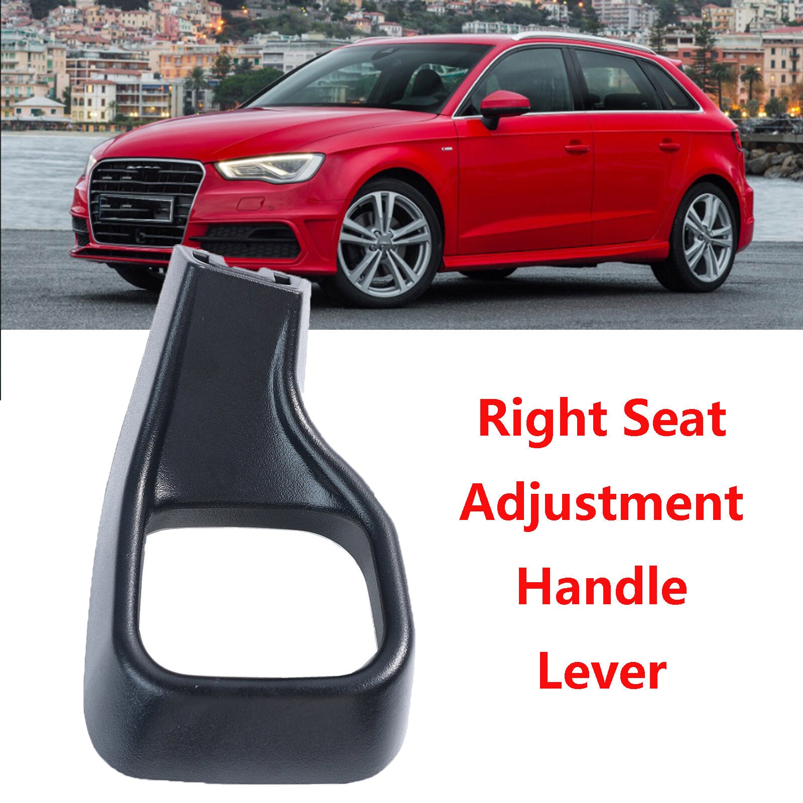 ya 5 8.7 for SEAT Adjustment Handle Lever Front Right Black for Audi A3 8P TT 8J R8 8P0881232