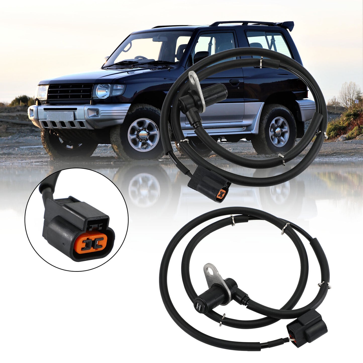 ya 1 8.5.2 2Pcs Front L&R ABS Speed Sensor for SHOGUN 3.2 DI-D 1999-2006 D