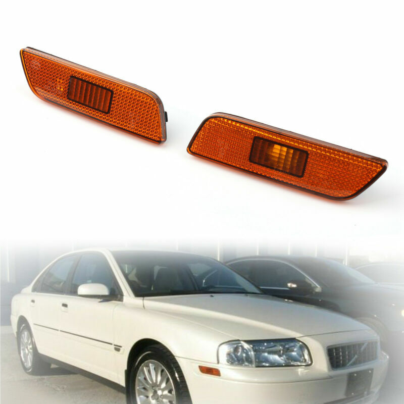 ya 1 8.5.1 Front Bumper Pair Left Right Turn Signal Lamp Light Fits for Volvo S80 1998-2006 U1