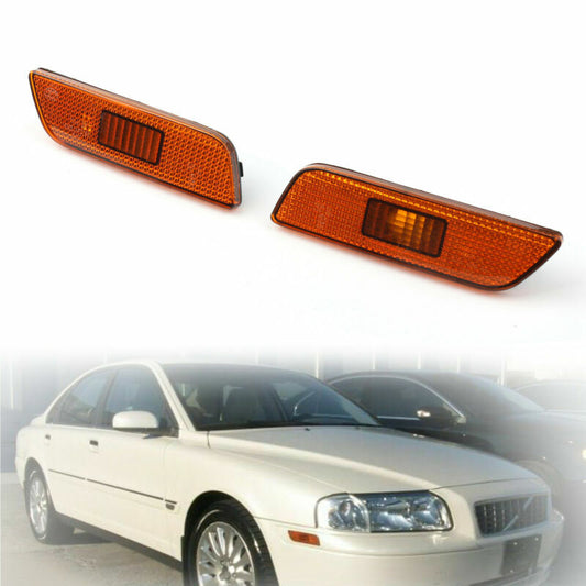 ya 1 8.5.1 Front Bumper Pair Left Right Turn Signal Lamp Light Fits for Volvo S80 1998-2006 U1