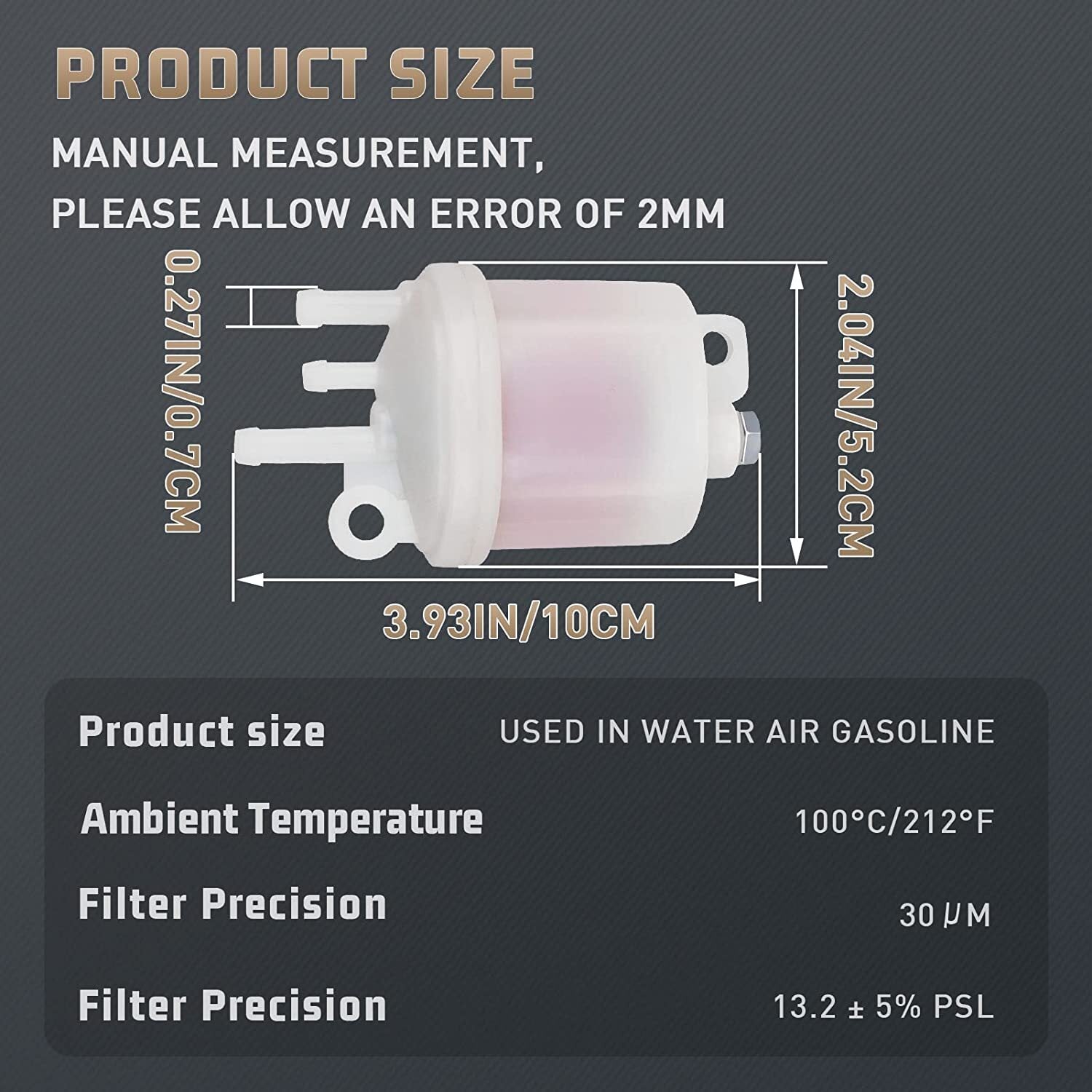 ya 5 8.7 50539200 01919701 Fuel Filter for Hatz 1B20 1B30 1B40 1B50 for Polaris 445 4x4