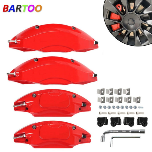 ya 10 5.28 Red Brake Caliper Covers for Model 3 18/19 inch 2017-2024 Accessories 4PCS/Set