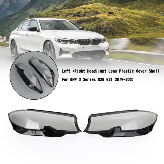 ya 1 8.5.1 Left +Right Headlight Lens Plastic Cover Shell For 3 G20 G21 19-21