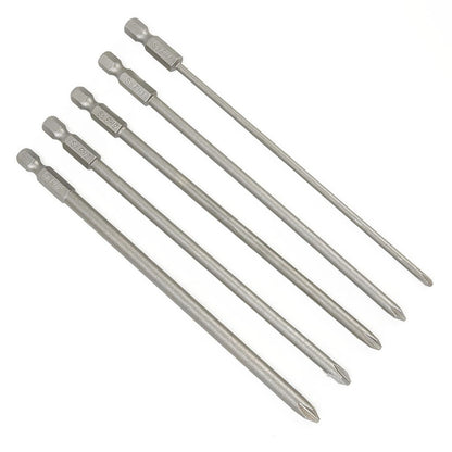 ya 26 5Pcs 1/4 Hex 150mm Long Magnetic Cross Head PH1 PH2 Electric Screwdriver Bit New