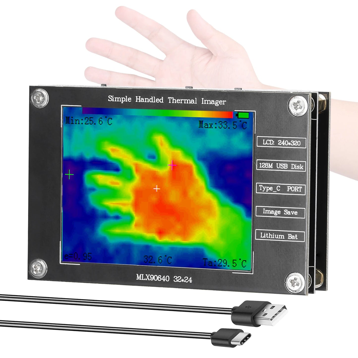 Portable Thermal Imagers -40¡«C To 300¡«C Compact Thermal Imager 2.8-inch Display