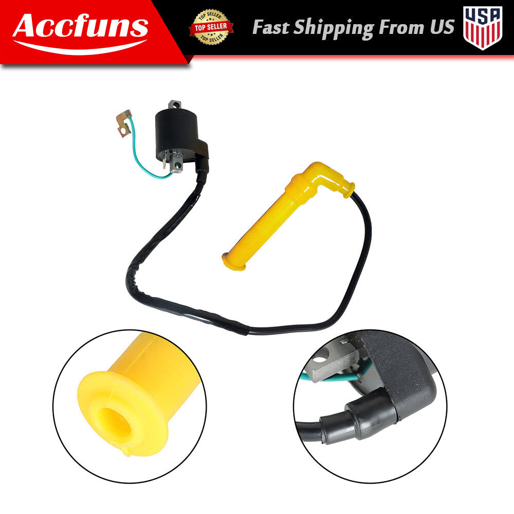 ya 10 10.28 Ignition coil and spark plug cap for Honda 04/05 Rincon 650 TRX 650FGA 4x4 