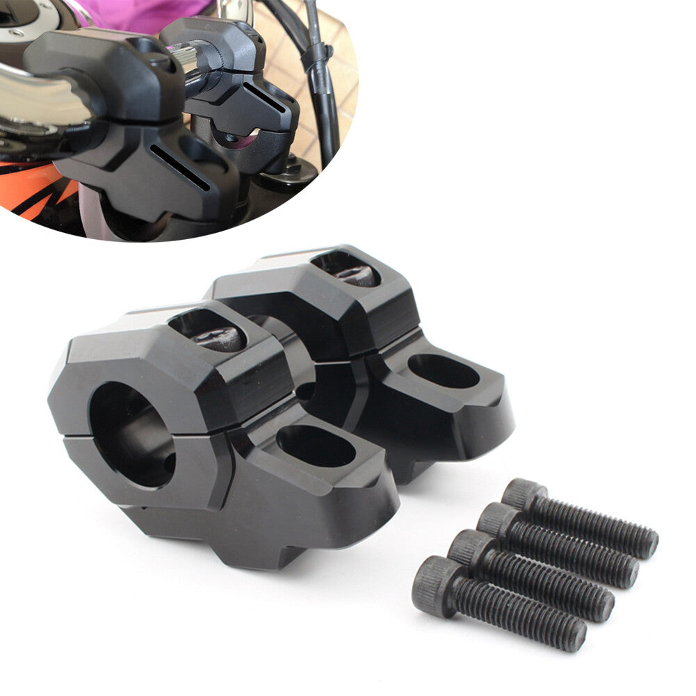 ya 2 6.30 Handlebar Mount Riser Clamp Handle Bar for Kawasaki Z900C Z900RS 2017-2024 Black