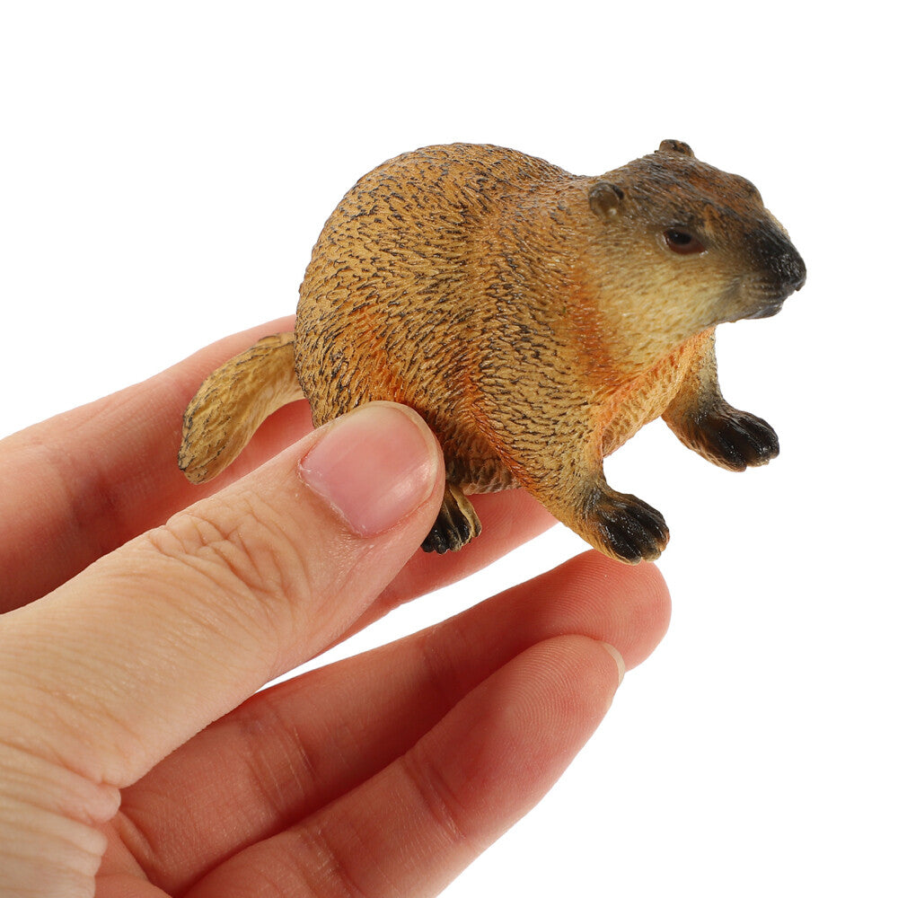 ya 25 1PC Walking Groundhog Model Wildlife Or ment Walking Groundhog Statue Toy