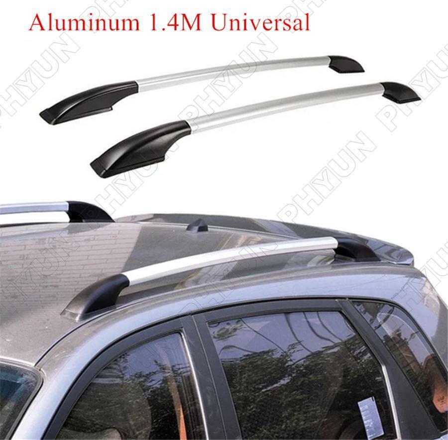 ya 5 8.7 A pair of 1.4-meter black and silver car roof f for Ram e decorations roof luggage rack side rails