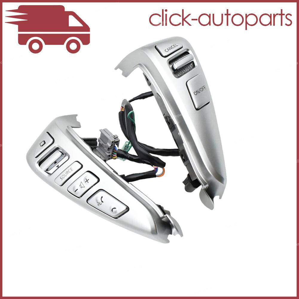ya 13 Steering Wheel Control Switch Button Silver Fit for Nissan NV200 2013 2014 2015