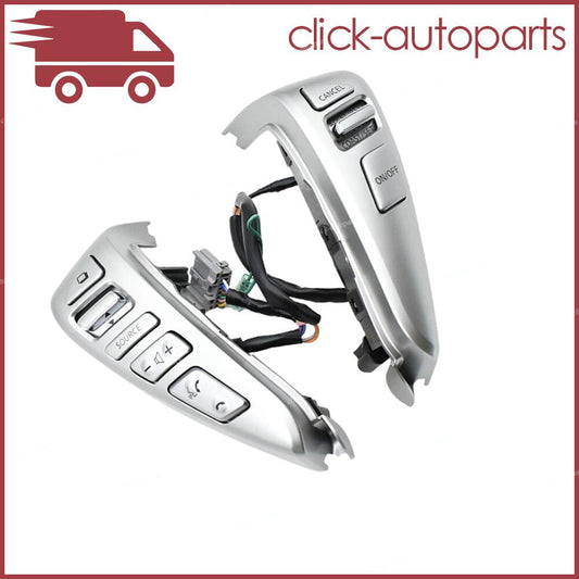 ya 13 Steering Wheel Control Switch Button Silver Fit for Nissan NV200 2013 2014 2015