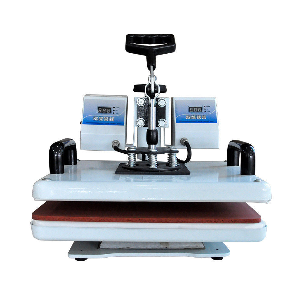 SB-400C Double Control Manual Shaking Heat Transfer T-shirt Printing Machine t