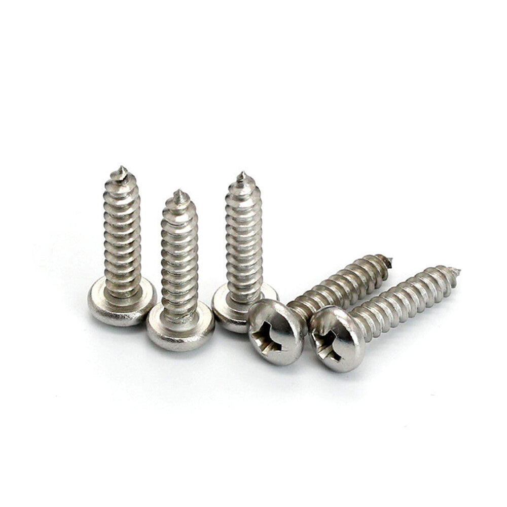 M2 M2.3 M2.5 M3 Stainless Steel 304 Phillips Cross Pan Head Self Tapping Screws