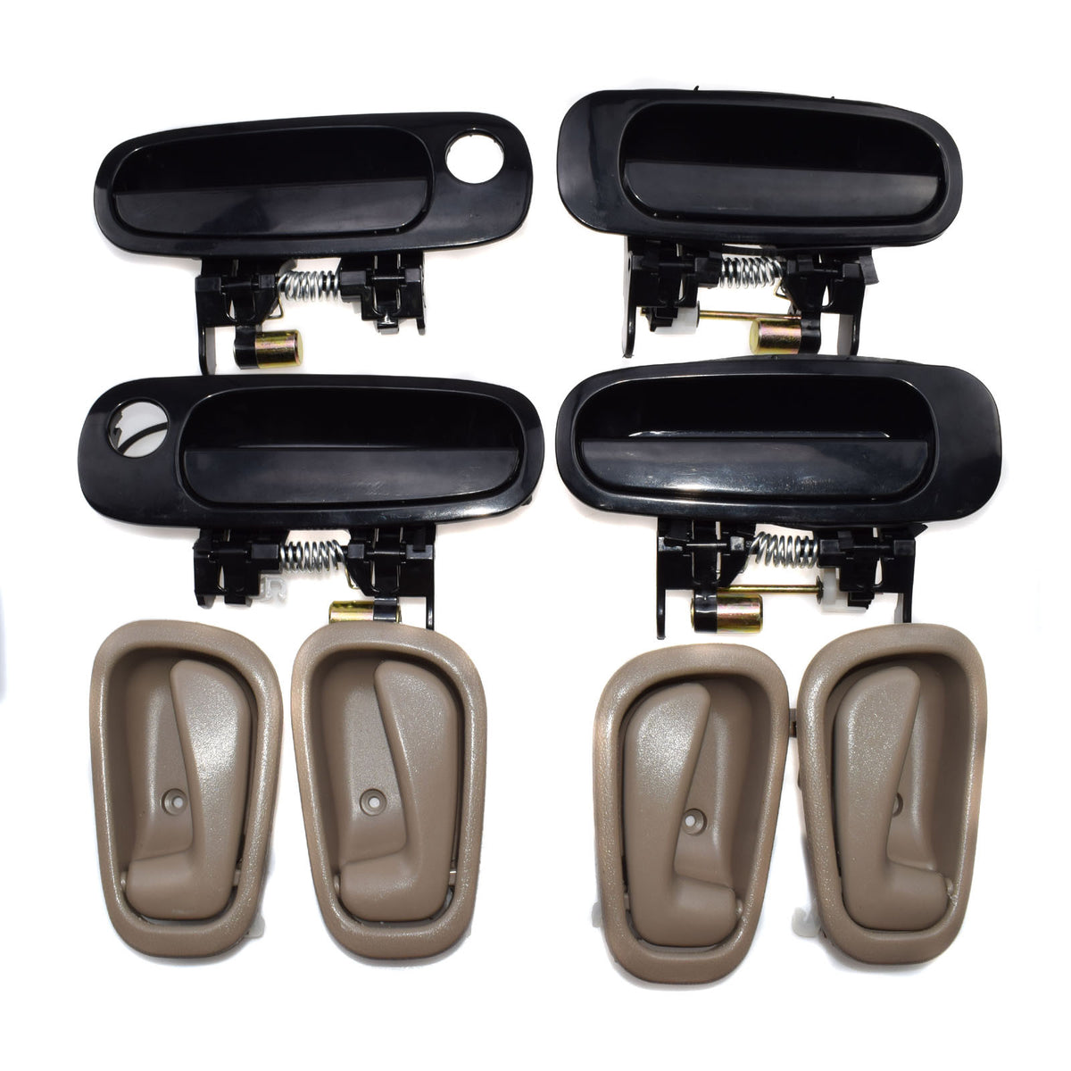 ya 5 8.7 Black Outdoor Beige Interior Door Handle for Toyota for Corolla 1998 - 2003 8 pcs 