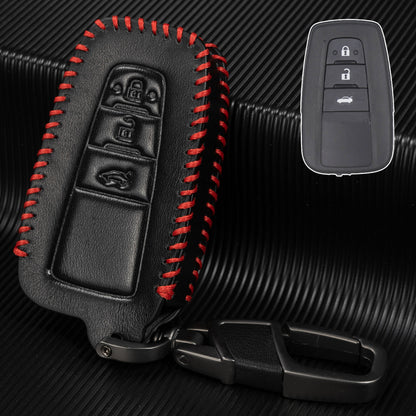 ya 5 8.7 PU Leather Car Flip Key Fob Ring Case Cover for Toyota for Camry for COROLLA CHR Prado