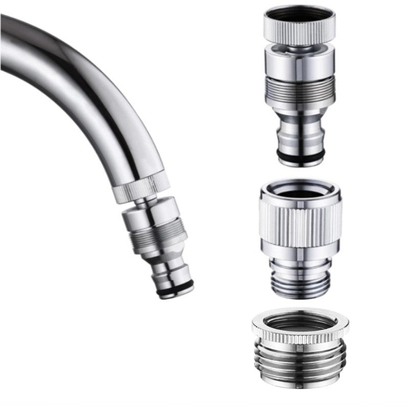 ya 14 4 Pieces Connectors for Garden Hose and Shower Use Leakproof Adapters