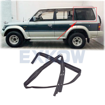 ya 5 8.7 Left rear window channel seal for Pajero Montero MK2 1990 - 2004