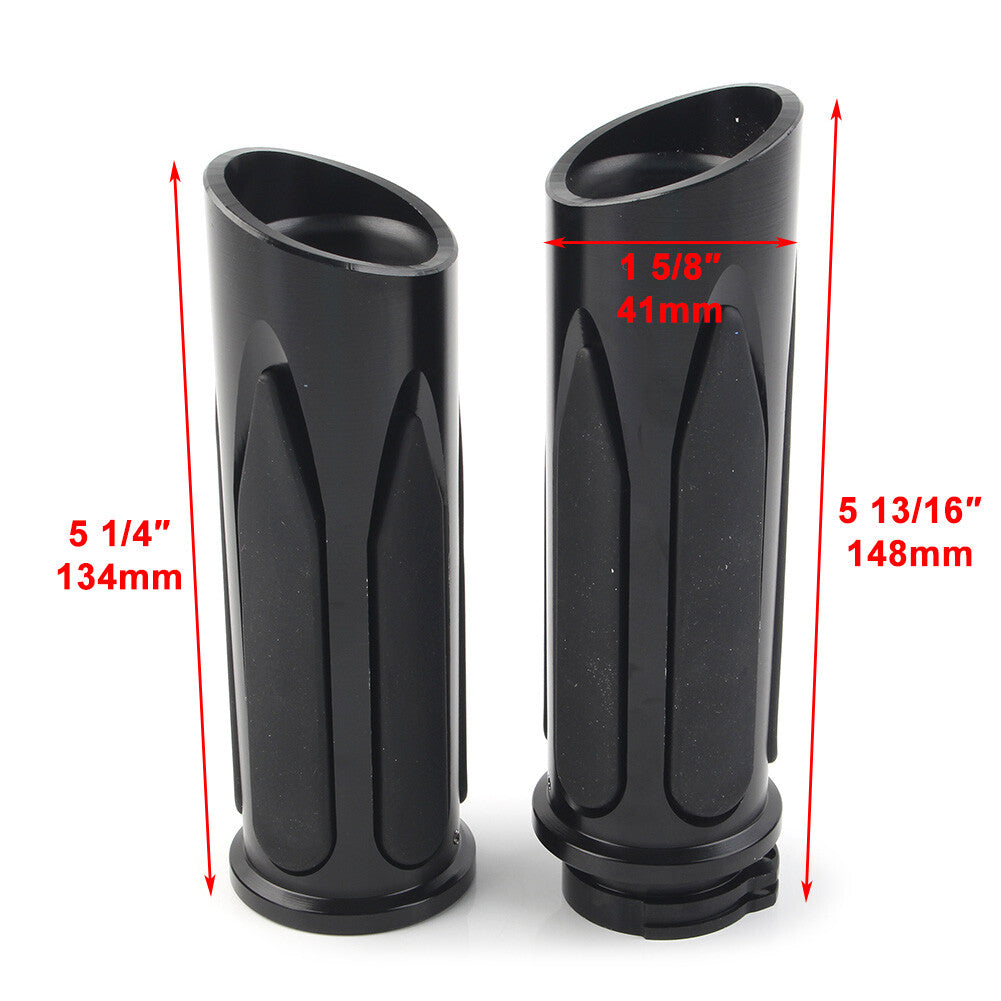 ya 5 8.7 Handlebar Hand Grips Pair for Harley Touring Road Electra Glide Softail Breakout