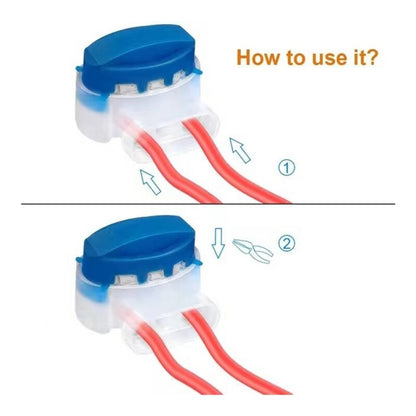ya 14 20 Pcs 3 Way Lock Wire Connectors Termi l Block Waterproof Cable Connector