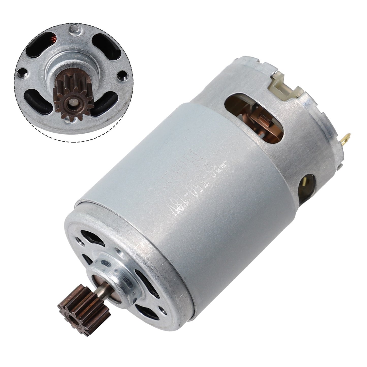 ya 25 Motor Replacement 10mm Gear Diameter 18 V Metal Material Silver & Black