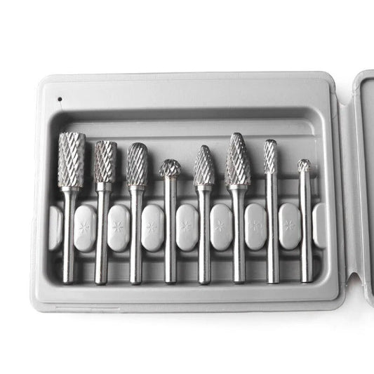 ya 25 8-Piece Set of 6Mm Handle Tungsten Steel Grinding Head Set Rotary File Electric