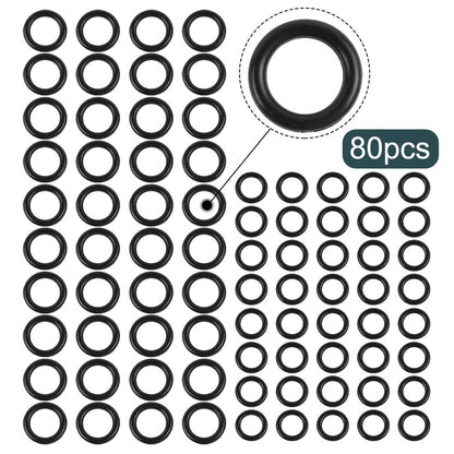 ya 26 Pressure Washer O-rings For 1/4 M22 3/8 Quick Connect Fittings, 80 Pcs, Black