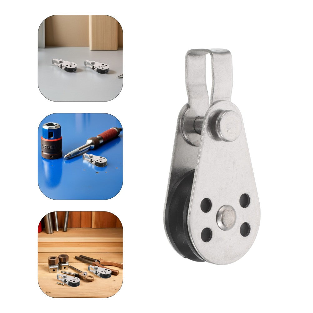 ya 14 4pcs Single Pulley Block: Heavy Duty Stainless Pulley Marine Block - Sailboat